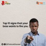 TOP 10 SIGNS YOUR BOSS WANTS TO FIRE YOU